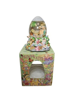 Vintage 90's Easter Musical Spring Water Globe (Read Description)