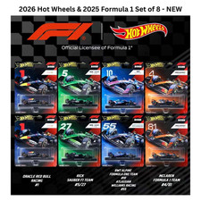 2026 Hot Wheels Formula 1 2025 Mix 2K SELECT OPTION - New
