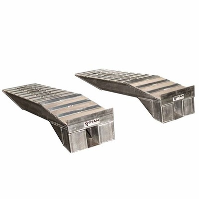 Truck Ramps for Oil Change, 9'' Lift Height, 20,000 lb GVW / 10,000 lb GAWR, Tit