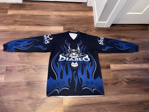 2003 Diablo Paintball Black/Blue Jersey (PLEASE SEE MEASUREMENTS)