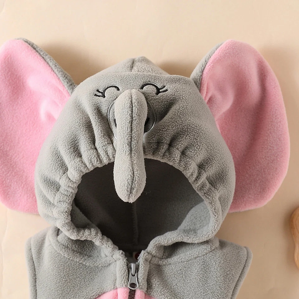 2件装/套装婴儿大象服装女婴6M 9M 12M 18M万圣节服装 — 第 3/4 张图片