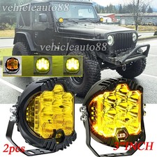 2x 3 Round Led Amber Fog Light Ditch Pods Bumper Lights Fit Jeep Wrangler Jk Jl 2x 3 Round Led Amber Fog Light Ditch Pods Bumper Lights Fit Jeep Wrangler Jk Jl