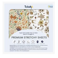 Soft Crib Sheets for Baby Boys Girls, Extra Deep Fitted Baby Bedding 28x52