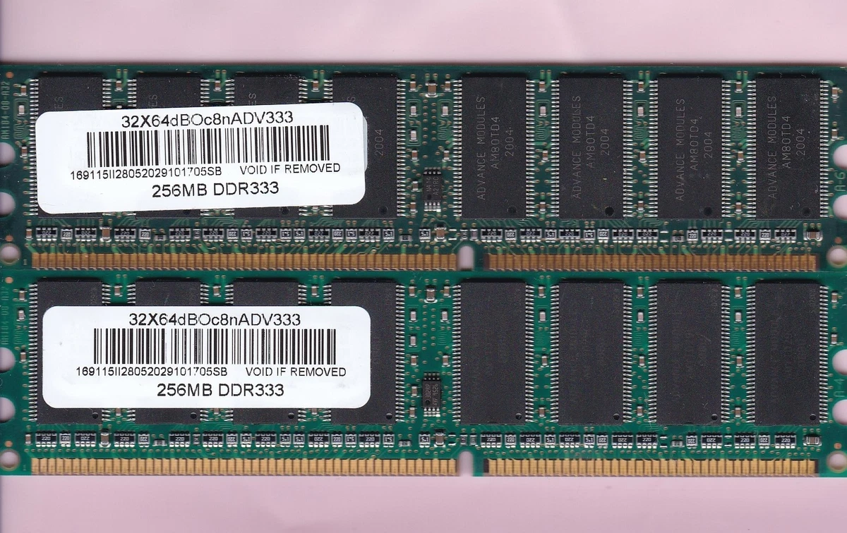 DDR1 SDRAM Computer 512 MB Total Capacity Memory (RAM) for sale | eBay