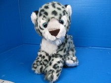 Aurora Snow Leopard Baby Special Realistic Wild Cat Plush 11 inch