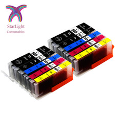 10 Ink Cartridge Fits for Canon MG6650 MG7550 MG6450 IP7200 PGI-550XL CLI-551XL