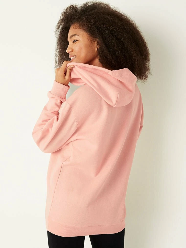Boxed campus shop pullover pink