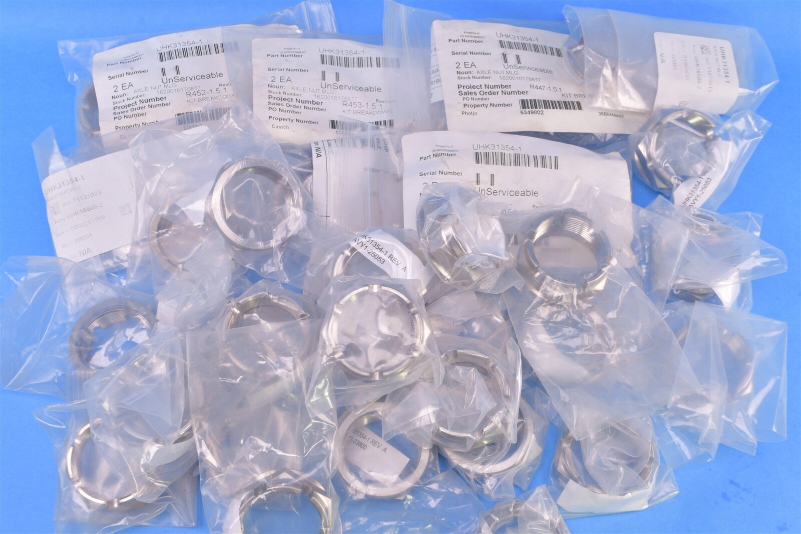 40 Aerospace Atomics Mil-Spec Axel Nut Main Landing Gear Threaded UHK31354-1