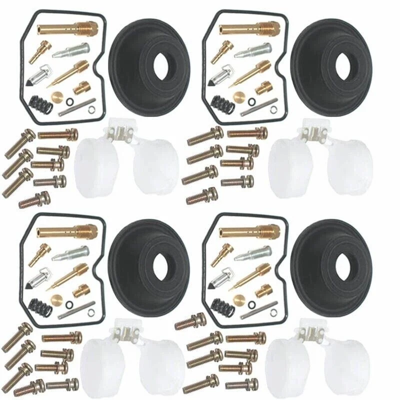 4 FOR Kawasaki ZX750F 1987-1990 Ninja 750R Carburetor Repair Kit Diaphragm Float Foto 2 de 3