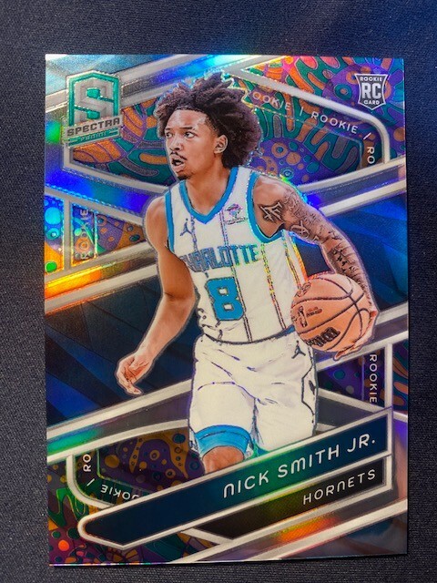 2023 Spectra Prizm #141 Nick Smith Jr Psychedelic RC Charlotte Hornets