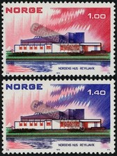 Norway 1973 (NK 710-11, MI 662-63, SC 617-18) Nordic House, Reykjavik - MNH