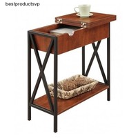 Flip Top Table End Wood Accent Black Side Storage Rectangle Hinged Small Cherry Flip Top Table End Wood Accent Black Side Storage Rectangle Hinged Small Cherry
