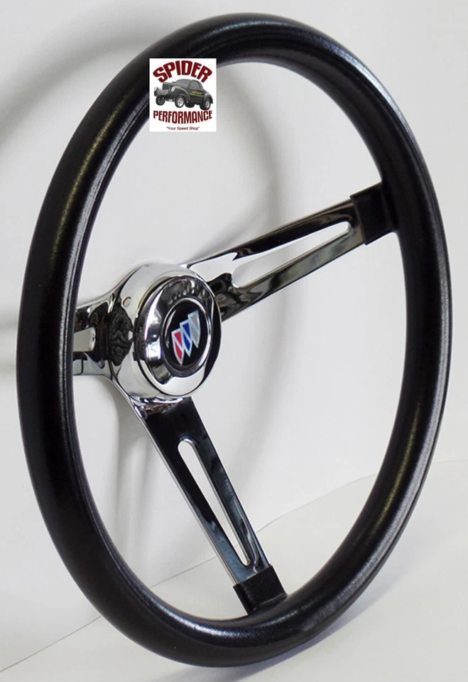 1969-1989 Buick steering wheel 13 1/2" MUSCLE CAR CHROME - Image 2 of 4