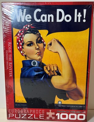 Eurographics Rosie The Riveter 1000-Piece Jigsaw Puzzle - 19.25" X 26.5" Finished Size