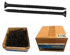 50x 4.8x90mm Drywall Screws Black Phosphate Fine Thread Plasterboard Wood