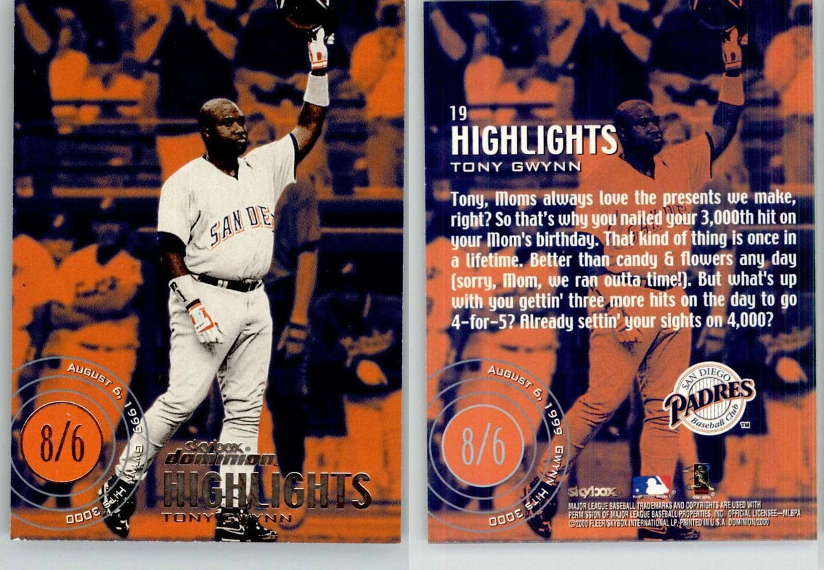 SkyBox Tony Gwynn Baseball Sports Trading Cards & Accessories for
