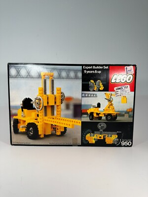 Vintage 1979 LEGO Technic 950 Expert Builder Fork Lift 210 Pieces