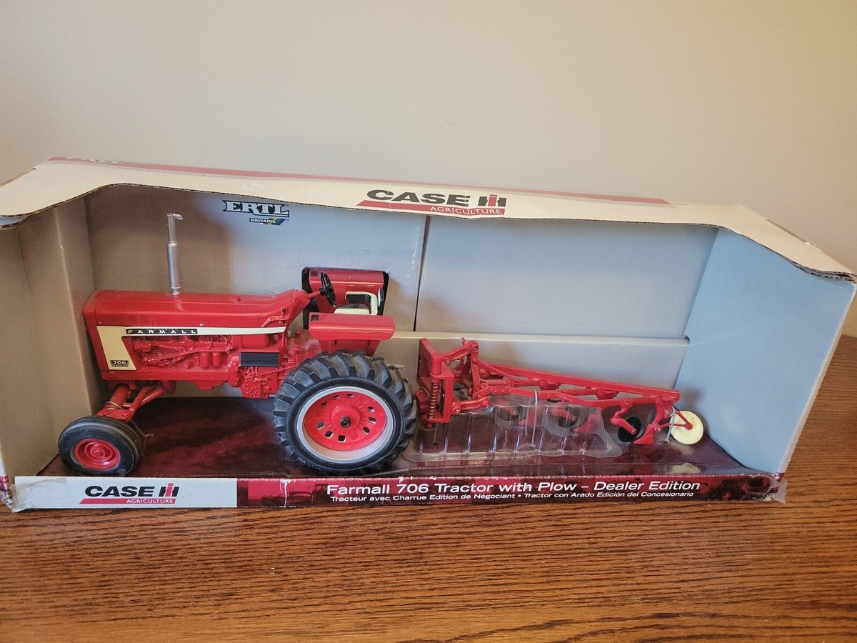 Ertl 1:16 McCormick Farmall 706 Tractor With Plow Dealer Edition