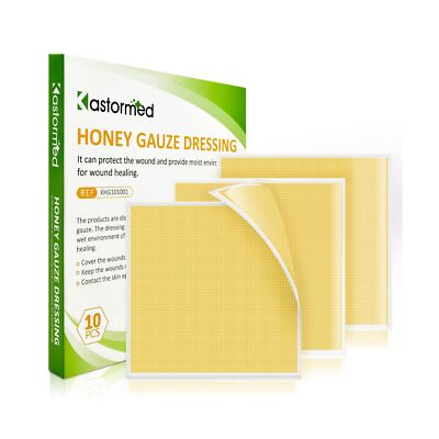 Kastormed Honey Gauze Dressing, Manuka Honey Wound Care, Medical Grade Honey ...