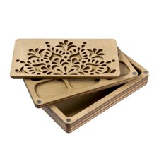 Plywood Bead Organizer Multiple cells Needlework storage organizer