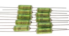 10 x .1uf 100V 10 ERO Polyester Foil Audio Capacitor KT-1801 NN Film Cap Green