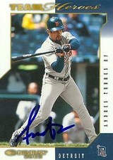 Andres Torres autographed Baseball Card (Detroit Tigers) 2003 Donruss #198