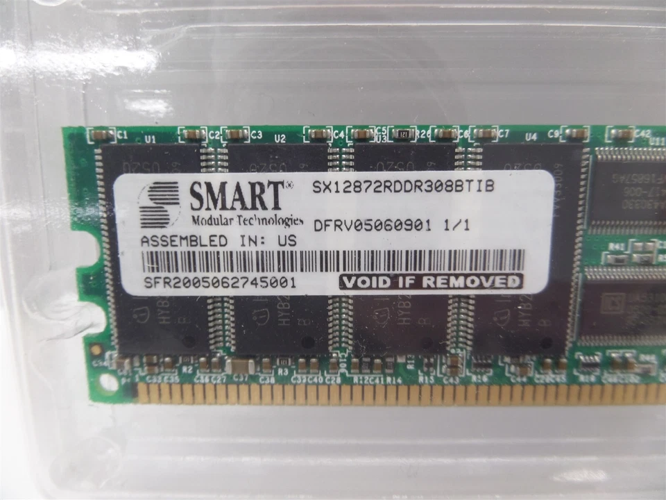 Lot of 10 - Smart Modular SX12872RDDR308BTIB 1GB PC2100 DDR-266 Server Memory - Image 3 of 4