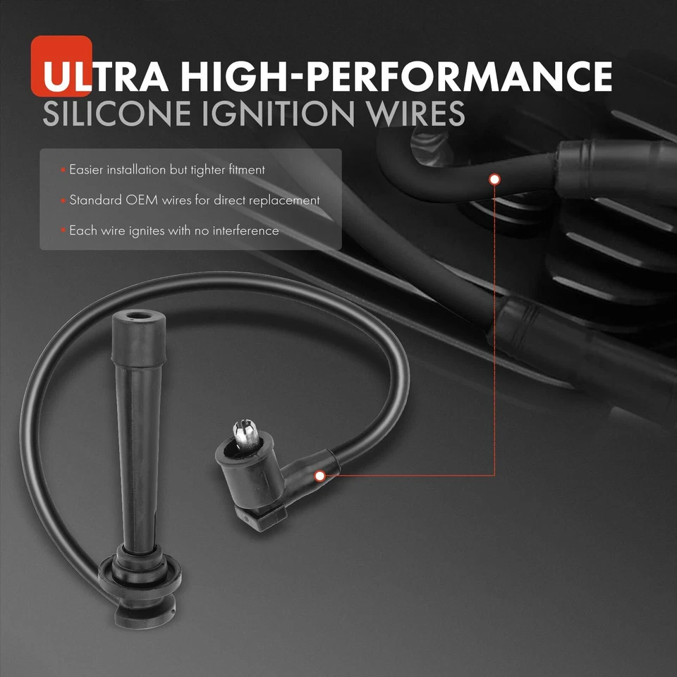 4x Spark Plug Wire Ignition Leads for Toyota Hilux RZN 149 154 169 174 1997-2005 - image 3 of 4