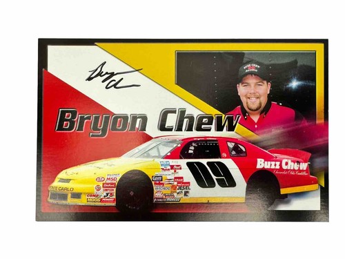 Bryon Chew BUZZ CHEW #09 AUTOGRAPHED SIGNED 5x8 Promo Card 2000 NASCAR Auto