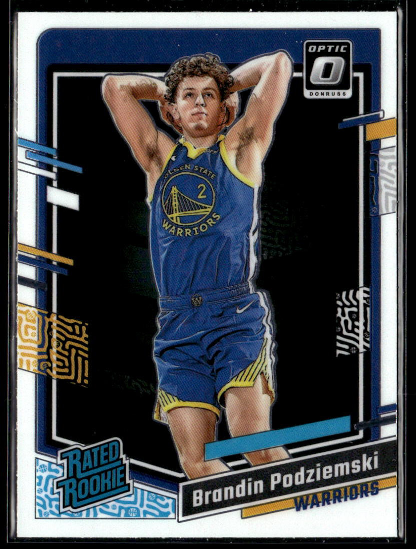 2023-24 Donruss Optic #203 Brandin Podziemski RC Golden State Warriors