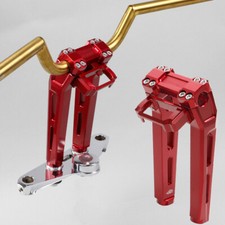 10 Tall Red 1.0 Handlebar Pullback Risers for...