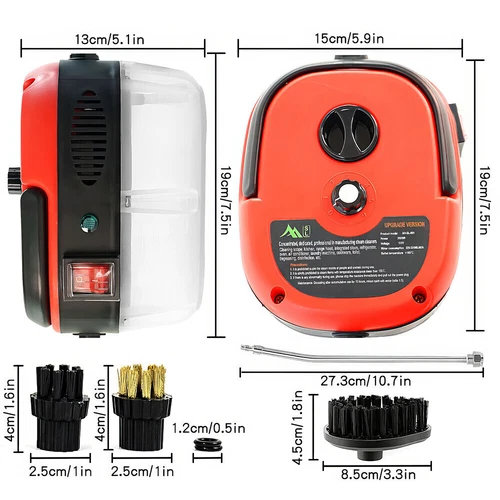 2500W High Pressure Steam Cleaner Machine Portable Cleaning Machine for Home Car - Picture 18 of 31