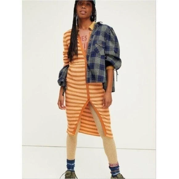 Midi dress shop with long cardigan
