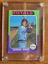 1975 Topps #228 George Brett Rookie NM or Better Kansas City Royals HOF