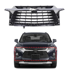 Front Bumper Grille Assembly Black & Chrome 84612436 For 2019-2022 Chevy Blazer