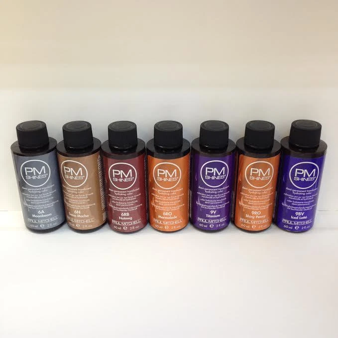 Color de cabello hidratante translúcido PAUL MITCHELL PM SHINES SEMIPERMANENTE 2 OZ 60 ml Foto 2 de 4