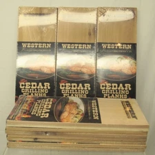 Lot of 7 x 2 (14 total) WESTERN 90210 Cedar Grilling Planks