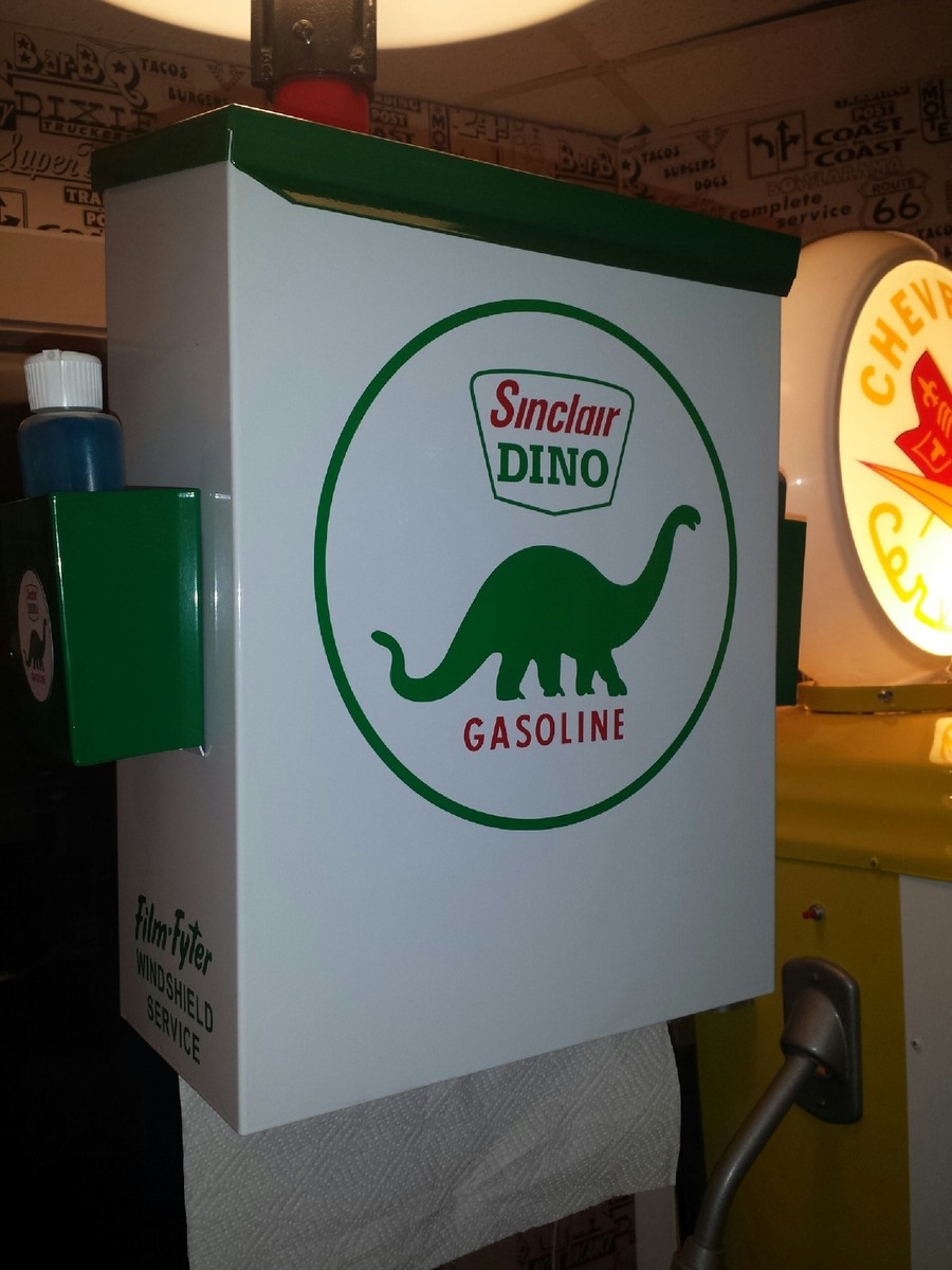 SINCLAIR 1950S GAS OIL STATION TOWEL BOX DISPENSER DELUXE | eBay