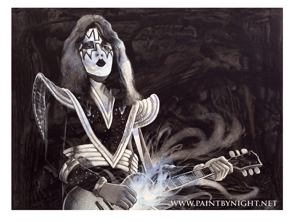 Ace Frehley Kiss Art Print New Hand Signed And Numbered Lmtd Ed | eBay