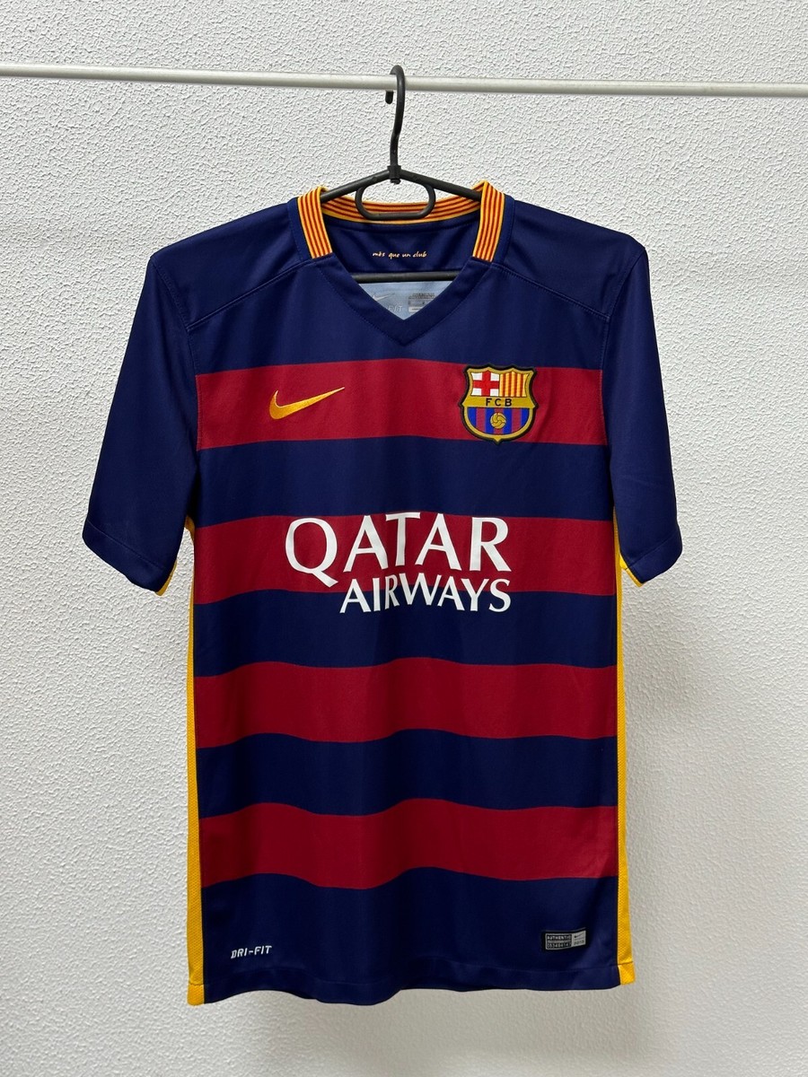 Nike FC Barcelona 15/16シーズン ホームユニフォーム Nike FC Barcelona Jersey 2015-16 Home Shirt Dri Fit Youth XL