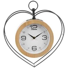 Valentines Day Open Heart Metal Wall Clock