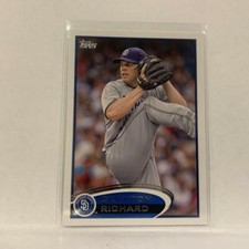 #339 Clayton Richard San Diego Padres   2012 Topps Baseball Card A2M