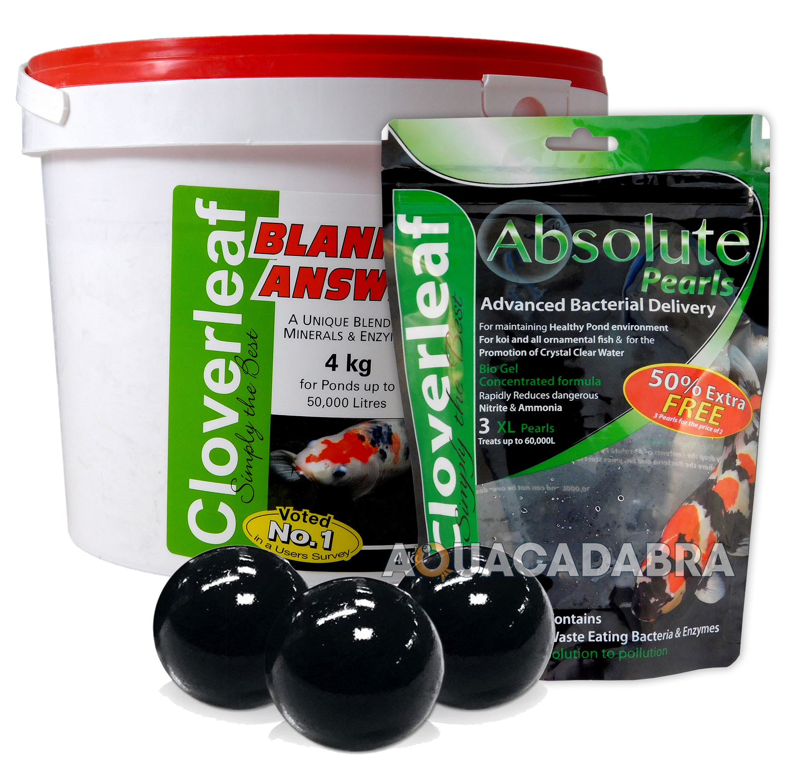 Cloverleaf Absolute Pearls XL & Blanket Answer 4kg Clear Water