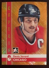 2011 - 2012 ITG Denis Savard Captain C Gold /50 #24 Hockey Card