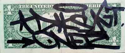 DIKSA - Dessin Graffiti Sur Billet Double Face - SEEN/DONDI/DAZE/JONONE/FUTURA DIKSA - Dessin Graffiti Sur Billet Double Face - SEEN/DONDI/DAZE/JONONE/FUTURA