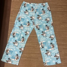 Sz L(12-14) Fleece Frosty Pajama Pants: Fits Like A Med