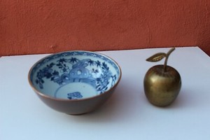 18th Century KANGXI Blue & White Chinese Batavian Bowl Cafe Au Lait