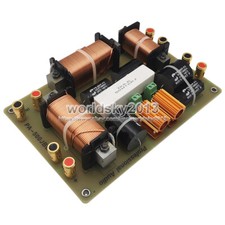1x 1500W 2 Way Speaker Frequency Divider Crossover Dual Bass One Treble Filter