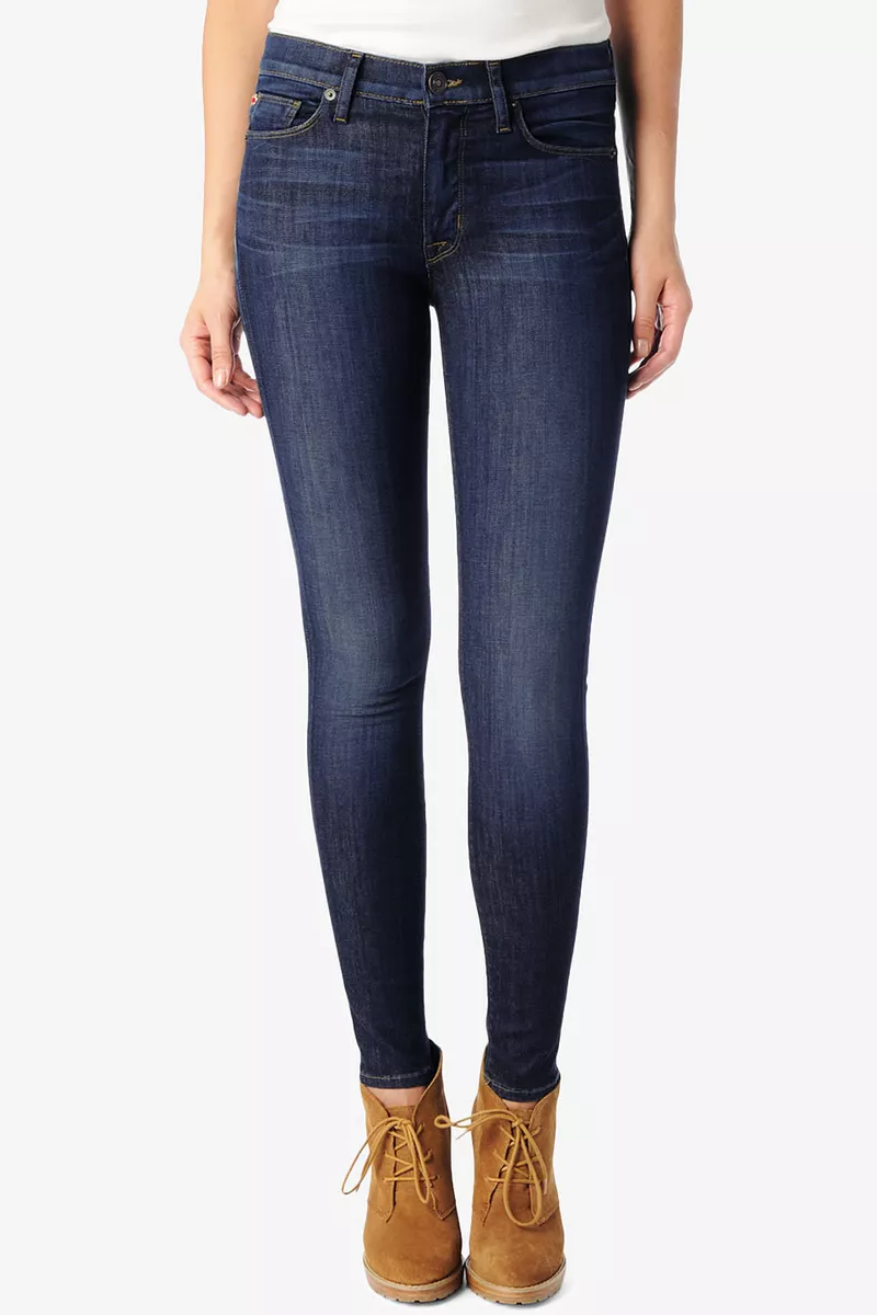 Hudson nico skinny jeans blue best sale gold