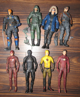 DC Collectibles Arrow CW lot of 8 Flash Zoom Reverse Deathstroke Deadshot Cold
